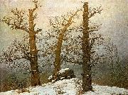Caspar David Friedrich Hunengrab im Schnee oil painting